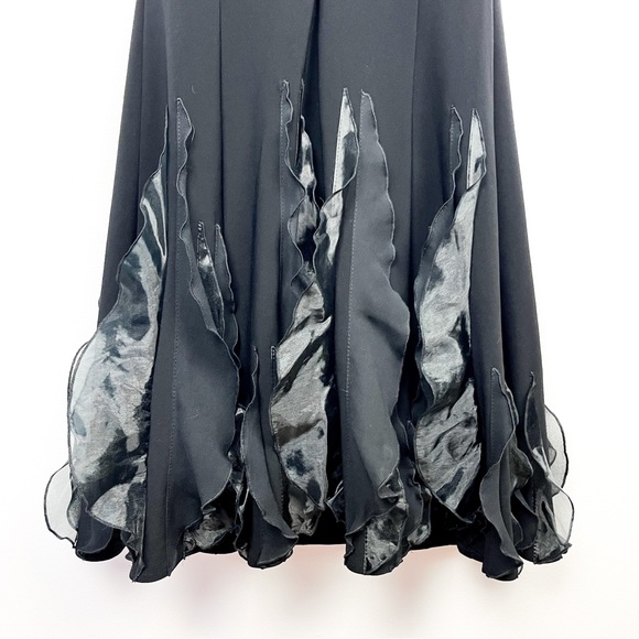 Joseph Ribkoff Little Black Dress with Ruffled Bottom Skirt - Picture 10 of 11